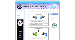 Desktop Screenshot of correspondencepoker.com